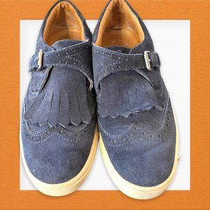 FRYE Suede Slip-On Eyelet Trim Sneakers - 6M